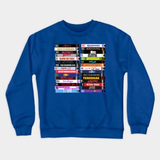 Cult Movies VHS Stacks Crewneck Sweatshirt